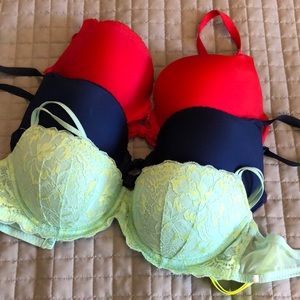 Three 34D Victoria’s Secret Bras